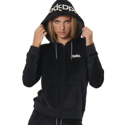 Women's Velour Hooded Jacket