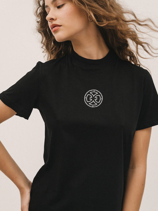 Edward Jeans - Women's Black T-shirt - Image 2