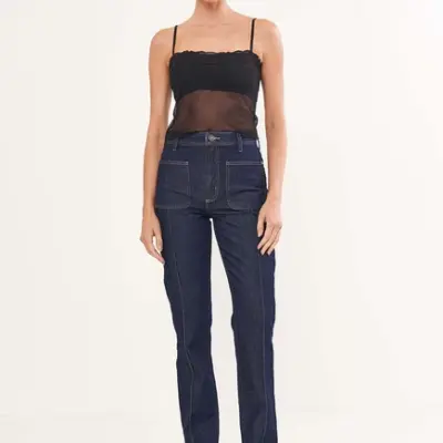 Calca - Jeans Feminina Reta Roma