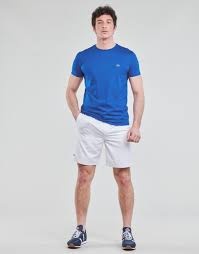 Lacoste Ανδρικό Σορτς Υφασμάτινο Λευκό 3GH353T-L001