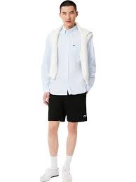 Lacoste Αθλητική Ανδρική Βερμούδα Μαύρη 3GH9860-031