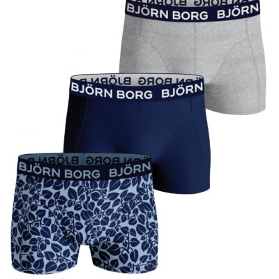 Bjorn Borg Παιδικά Εσώρουχα 3 τεμάχια - Core Boxer Junior 3 pieces - Grey melanze,Blue