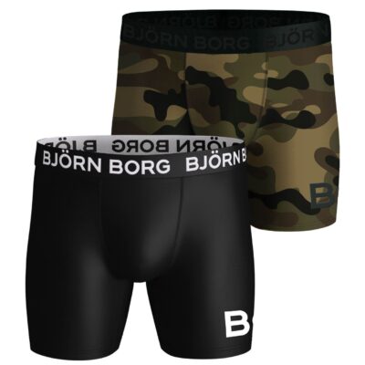 Bjorn Borg Παιδικό Εσώρουχο  2τεμ. - Performance  2p - Black/Print - 10000891-MP001