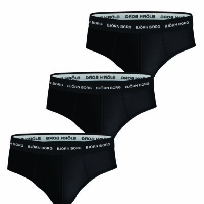 Bjorn Borg Ανδρικά Εσώρουχα 3τεμ. - Cotton Stretch Brief 3p - 10001271-MP001 - Black