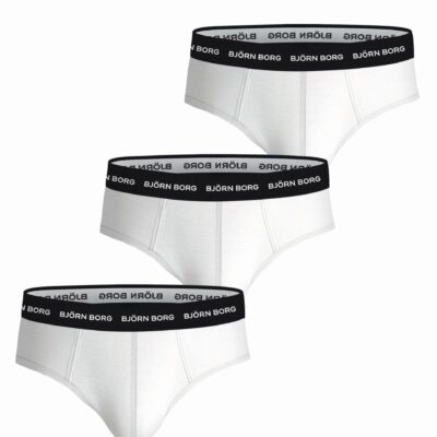 Bjorn Borg Ανδρικά Εσώρουχα 3τεμ. - Cotton Stretch Brief 3p - 10001271-MP002 - White