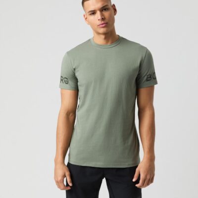 Bjorn Borg Ανδρικό Αθλητικό T-Shirt - Borg Cotton T-Shirt - 10003455-GN081 - Agave Green