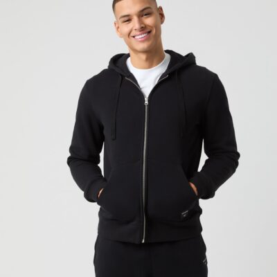Bjorn Borg Ανδρική Ζακέτα Με Κουκούλα - Centre Zip Hoodie - 10003915-BK001 - Black Beauty