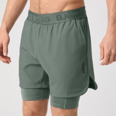 Bjorn Borg Ανδρικό Σορτς - Borg 2 In 1 Shorts - 10003925-GN081 - Agave Green