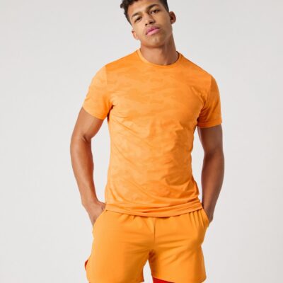 Bjorn Borg Ανδρικό T-Shirt - Borg Performance T-Shirt - 10003934-OR044 - Sun Orange