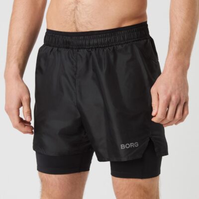 Bjorn Borg Ανδρικό Σορτς - Borg Running Shorts 2 In 1 - 10003941-BK001 - Black Beauty