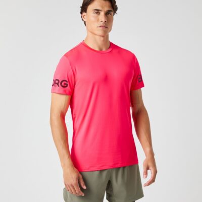 Bjorn Borg Ανδρικό T-Shirt - Borg T-Shirt - 10003946-PK002 - Diva Pink