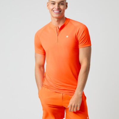 Bjorn Borg Ανδρικό Αθλητικό Polo - Ace Zip Polo Shirt - 10003951-OR033 - Orange