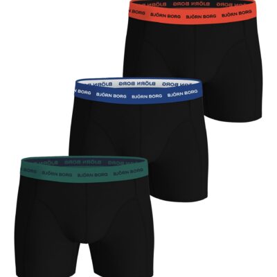 Bjorn Borg Ανδρικά Εσώρουχα 3τεμ. - Cotton Stretch Boxers 3p - 10004154-MP002 - Black
