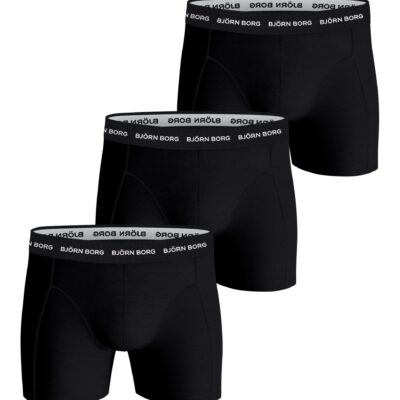 Bjorn Borg Ανδρικά Εσώρουχα 3τεμ. - Cotton Stretch Boxers 3p - 10004232-MP001 - Black