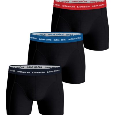 Bjorn Borg Ανδρικά Εσώρουχα 3τεμ. - Cotton Stretch Boxers 3p - 10004232-MP002 - Black