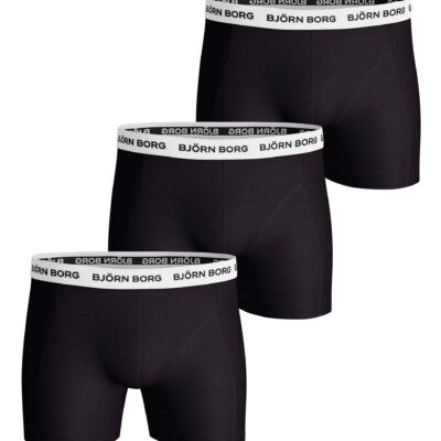 Bjorn Borg Ανδρικά Εσώρουχα 3τεμ. - Cotton Stretch Boxers 3p - 10004232-MP004 - Black