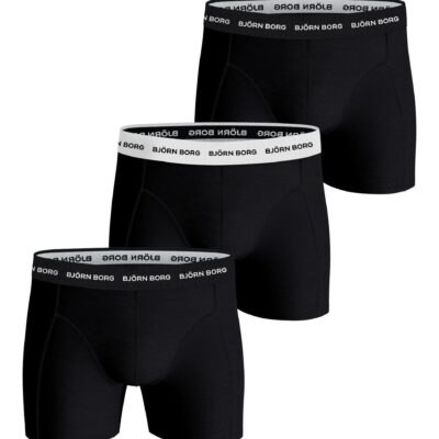 Bjorn Borg Ανδρικά Εσώρουχα 3τεμ. - Cotton Stretch Boxers 3p - 10004232-MP012 - Black