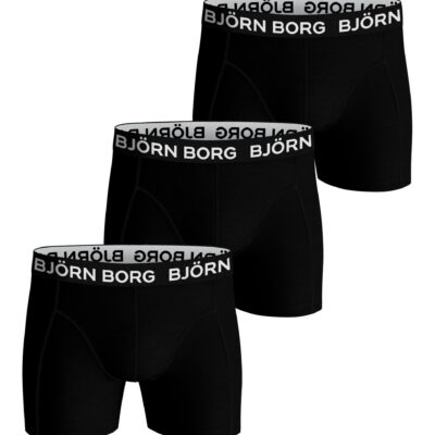 Bjorn Borg Ανδρικά Εσώρουχα 3τεμ. - Cotton Stretch Boxers 3p - 10004233-MP001 - Black