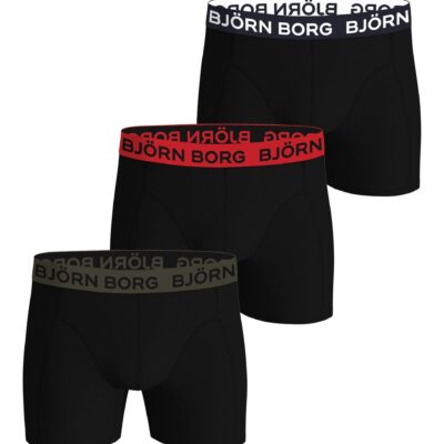 Bjorn Borg Ανδρικά Εσώρουχα 3τεμ. - Cotton Stretch Boxers 3p - 10004233-MP005 - Black