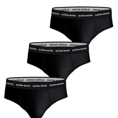 Bjorn Borg Ανδρικά Εσώρουχα 3τεμ. - Cotton Stretch Brief 3p - 10004235-MP001 - Black