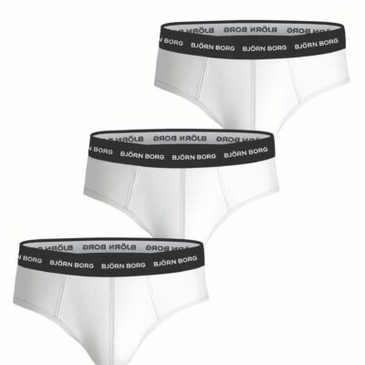 Bjorn Borg Ανδρικά Εσώρουχα 3τεμ. - Cotton Stretch Brief 3p - 10004235-MP002 - White
