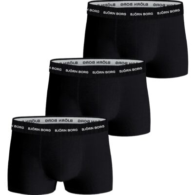 Bjorn Borg Ανδρικά Εσώρουχα 3τεμ. - Cotton Stretch Trunk 3p - 10004236-MP001 - Black