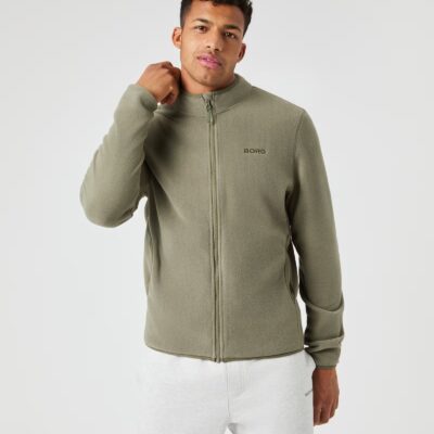 Bjorn Borg Ανδρική Ζακέτα fleece - Full Zip Fleece - 10004867-GN266 - Dusty Olive
