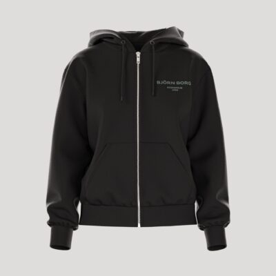 Bjorn Borg Ανδρική Ζακέτα Με Κουκούλα - Essential 1 Zip Hoodie - 10005341-BK001 - Black Beauty