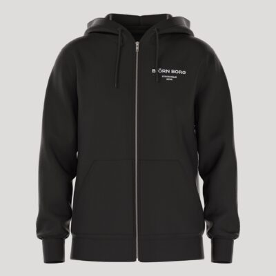 Bjorn Borg Ανδρική Ζακέτα Με Κουκούλα - Essential 1 Zip Hoodie - 10005357-BK001 - Black Beauty