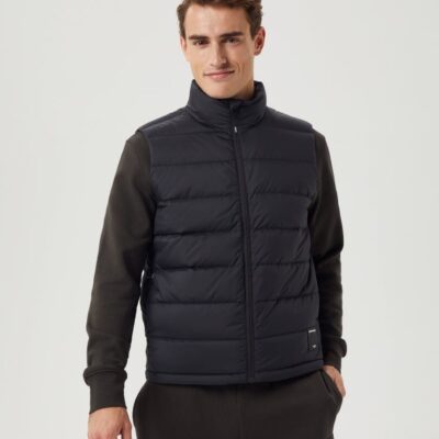 Bjorn Borg Ανδρικό Αμάνικο Μπουφάν - Centre Down Vest - 10005681-BK001 - Black Beauty