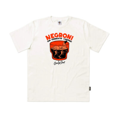 THE DUDES - Negroni Classic Standard T-Shirt Off-White WHITE
