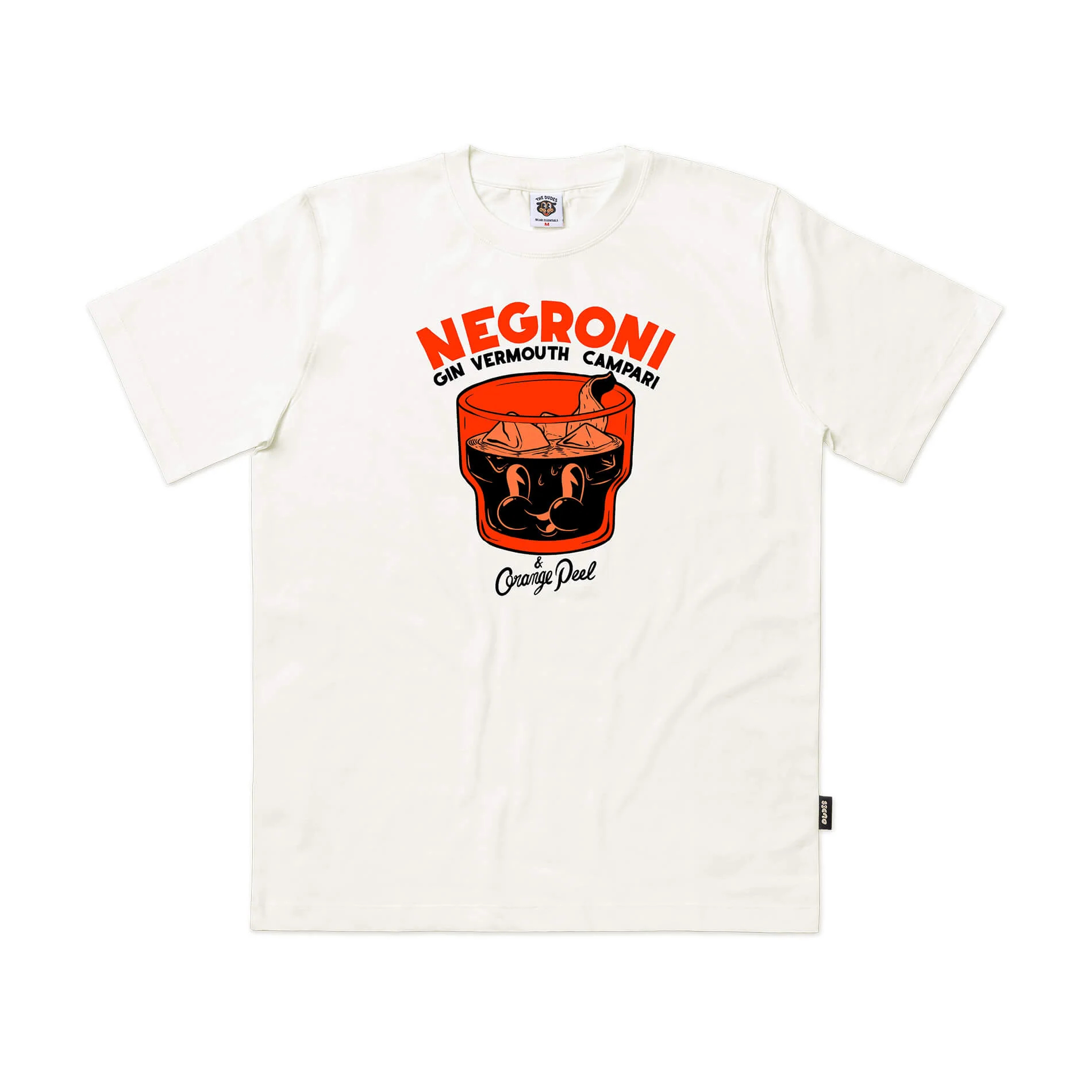 THE DUDES - Negroni Classic Standard T-Shirt Off-White WHITE