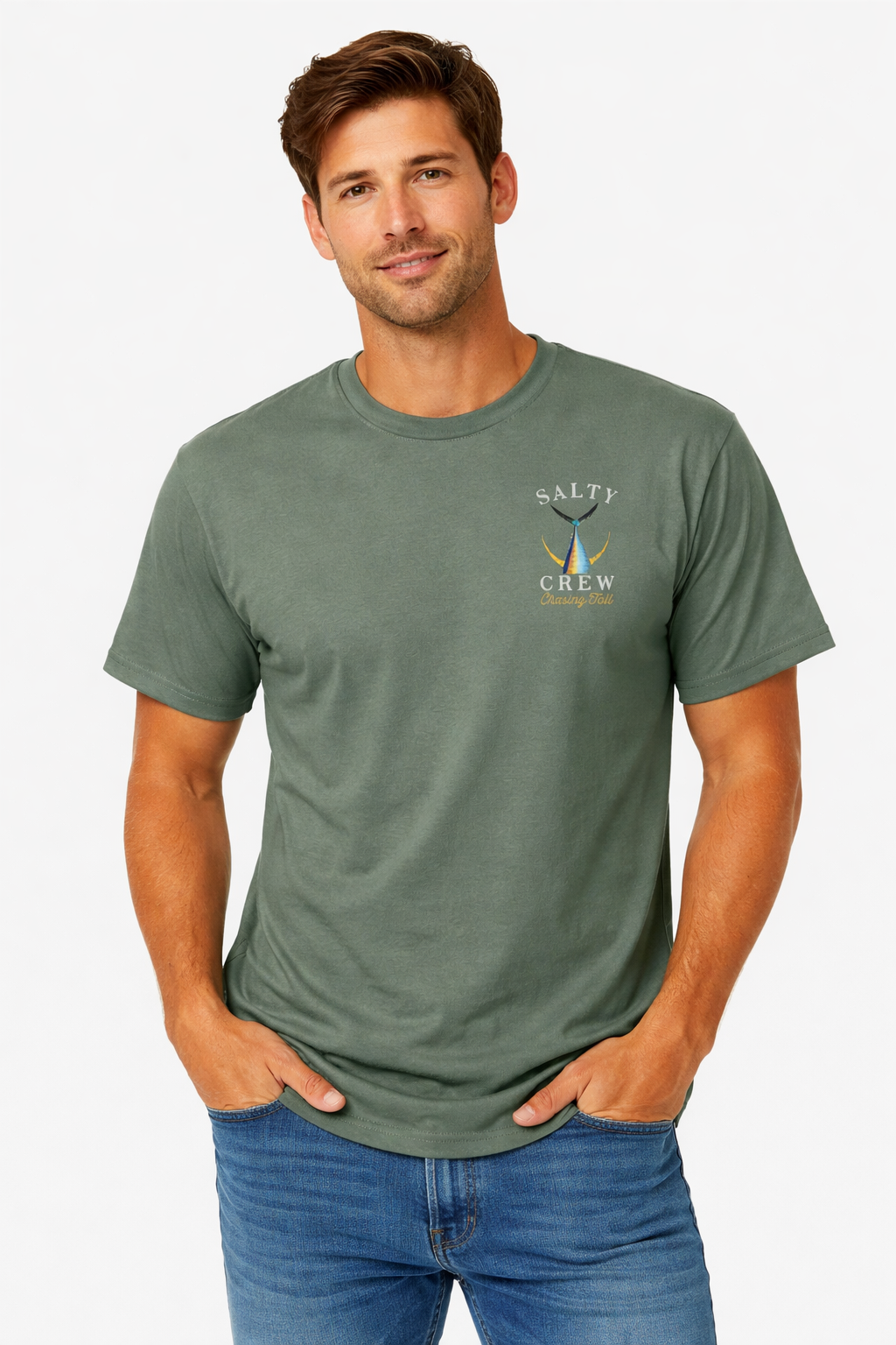 SALTY CREW - Tentacles Premium Tee Laurel Wreath - Image 3