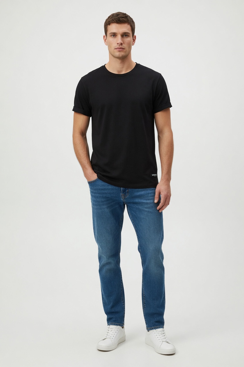 Sublevel – Basic T-Shirt Light Black - Image 3