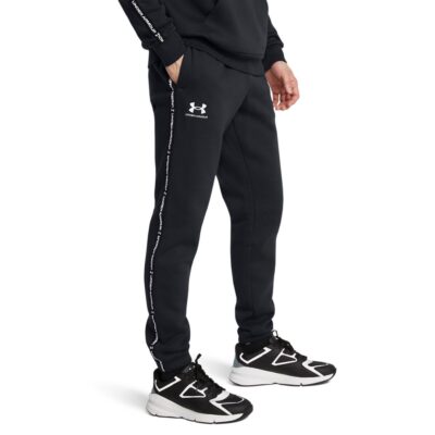 Under Armour - UA Icon Fleece JGR Taping Μαύρο/Λευκό