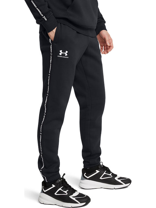 Under Armour - Icon Fleece Jogger Taping Ανδρικό Παντελόνι Φόρμας - Image 2