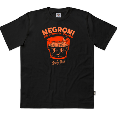 THE DUDES - Negroni Classic Standard T-Shirt Black BLACK