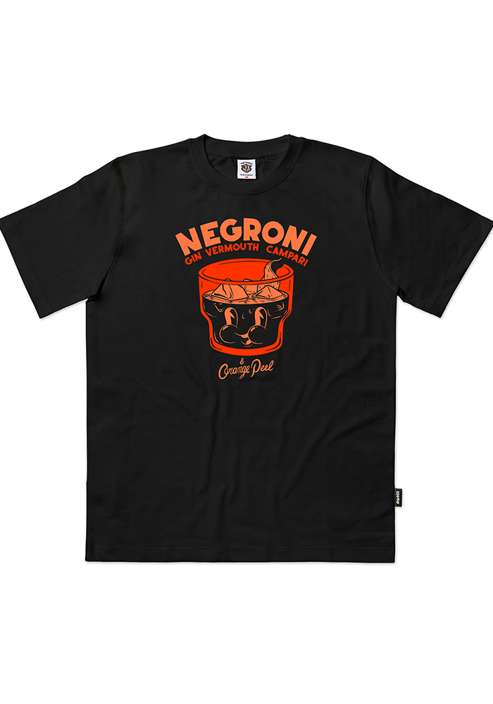 THE DUDES - Negroni Classic Standard T-Shirt Black BLACK