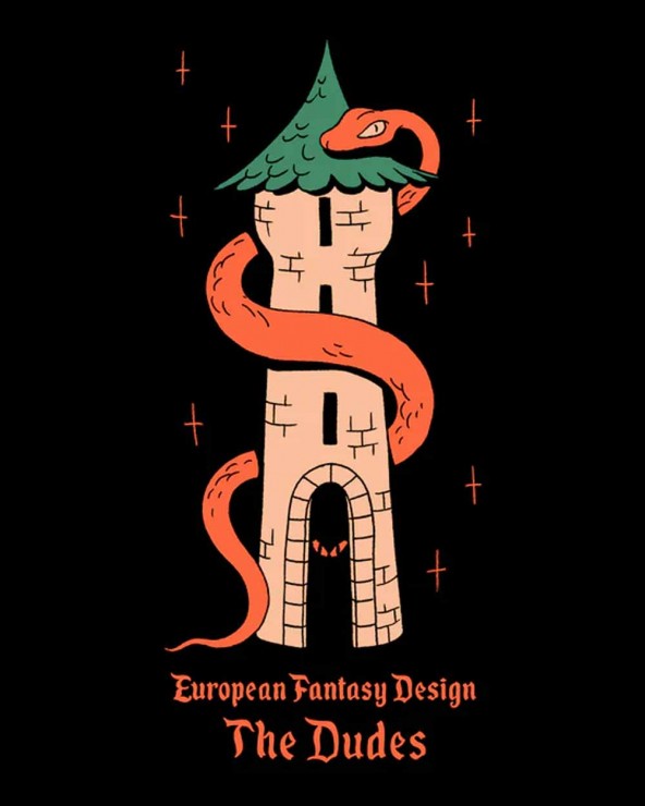 The Dudes - European Fantasy Tower Classic T-Shirt - Image 2