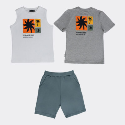 Body Talk - Sets Boys Tank Top & T-Shirt Short Sleeve & Long Shorts