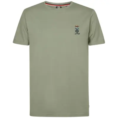 PETROL - ΑΝΔΡΙΚΟ T-SHIRT ΚΟΝΤΟΜΑΝΙΚΟ Πράσινο