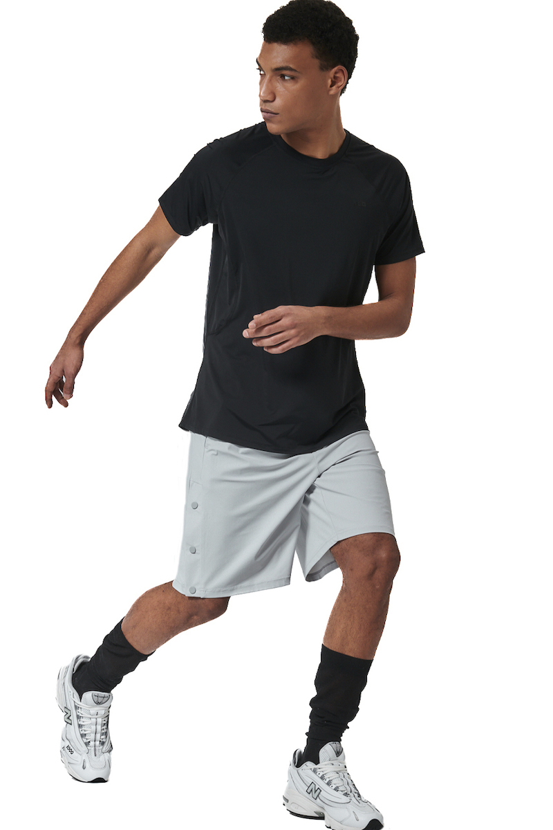 Body Action - Men's Lightweight Short Sleeve Yoga T-Shirt - Image 3