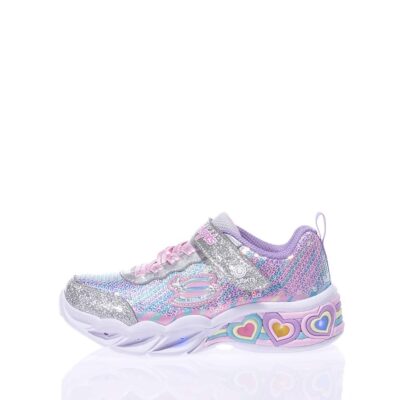 Skechers - Sweetheart Lights Lets Shine Παιδικά Sneakers με Σκρατς