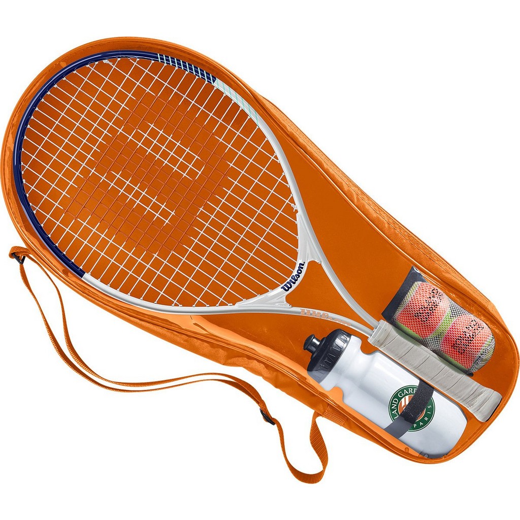 WILSON - Roland Garros Elite Jr Kit 23 White/Clay ΜΠΕΖ