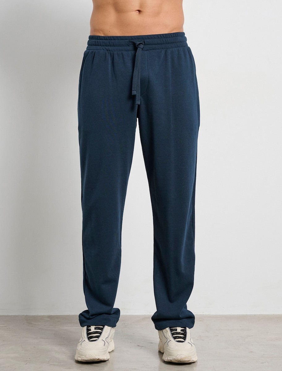 BODY TALK - Pants On Gen Beta Open Hem Pants ΜΠΛΕ - Image 3