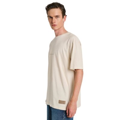 STAFF - LEO MAN T-SHIRT WIDE FIT 100%CO STONE ΜΠΕΖ