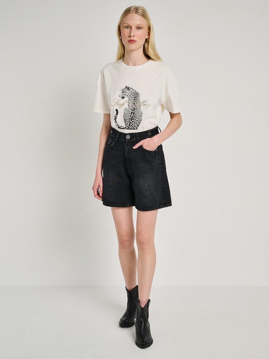 STAFF - LORNA T-SHIRT SHORT SLEEVE WHITE ΛΕΥΚΟ