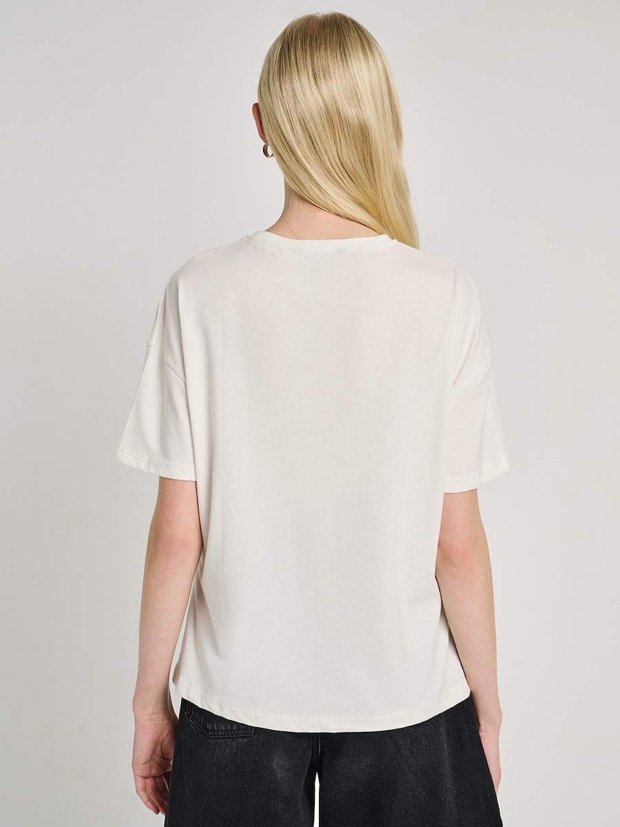 STAFF - LORNA T-SHIRT SHORT SLEEVE WHITE ΛΕΥΚΟ - Image 4