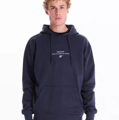 MEN'S LOGO PULLOVER HOODIE STONE PURPLE