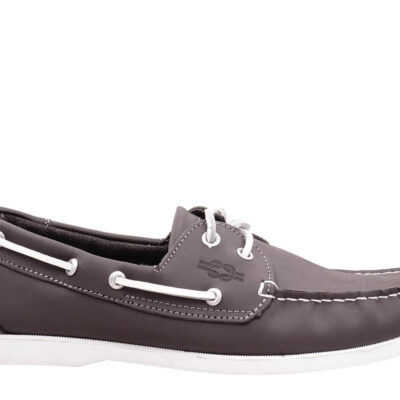 Chicago Δερμάτινα Ανδρικά Boat Shoes Γκρι